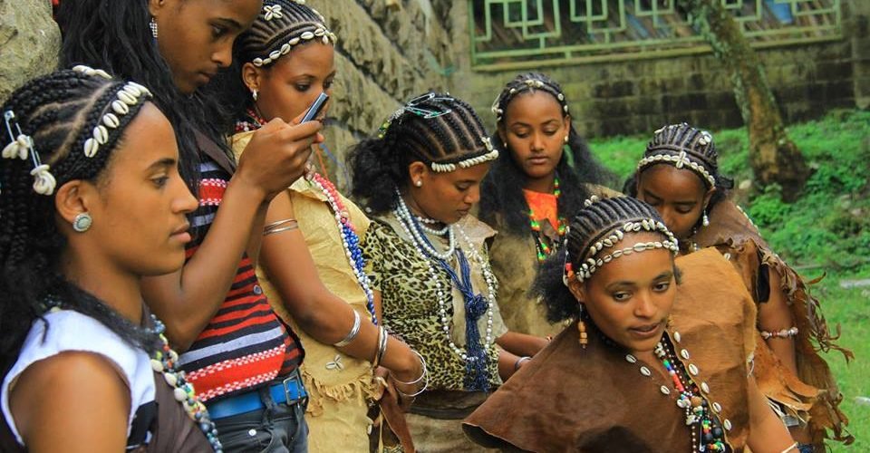 Hadiya Ethiopia Women Wearing Traditional Clothing Nov 2014